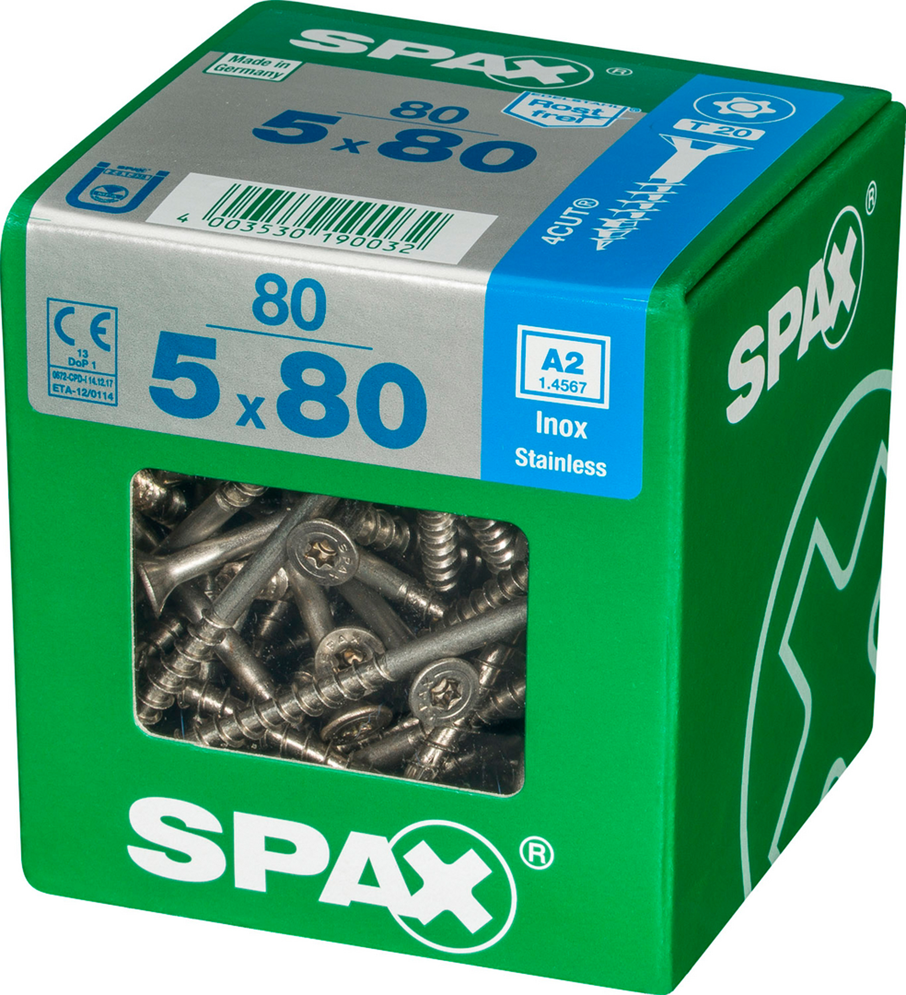 Spax tornillo c/p inox t-