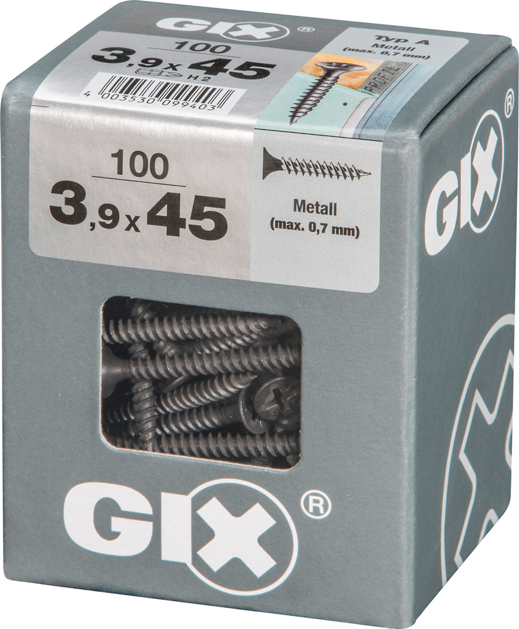 Spax tornillo gix fosfatado negro ph