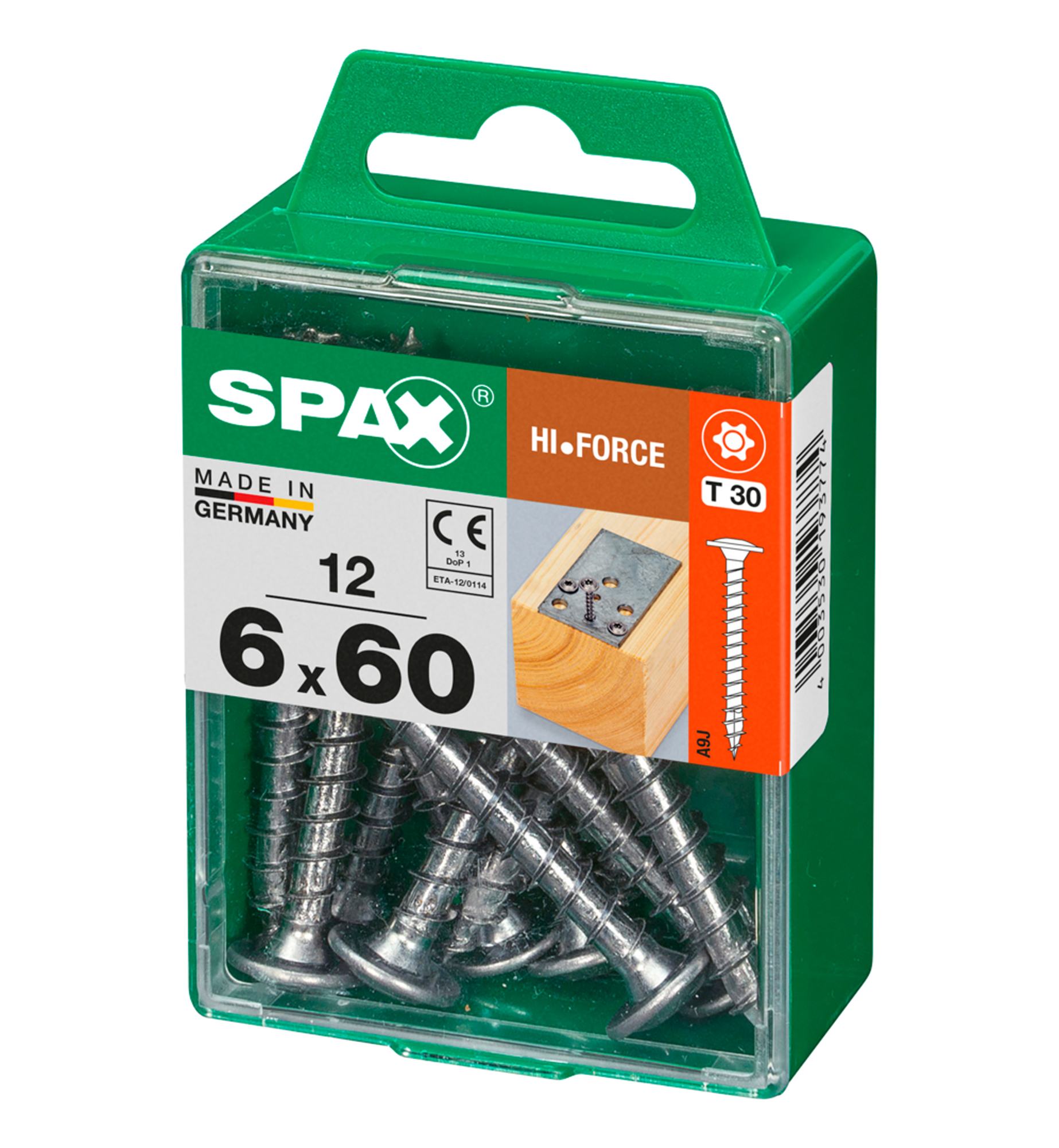 Spax tornillo hi-force c/c zinc. t-