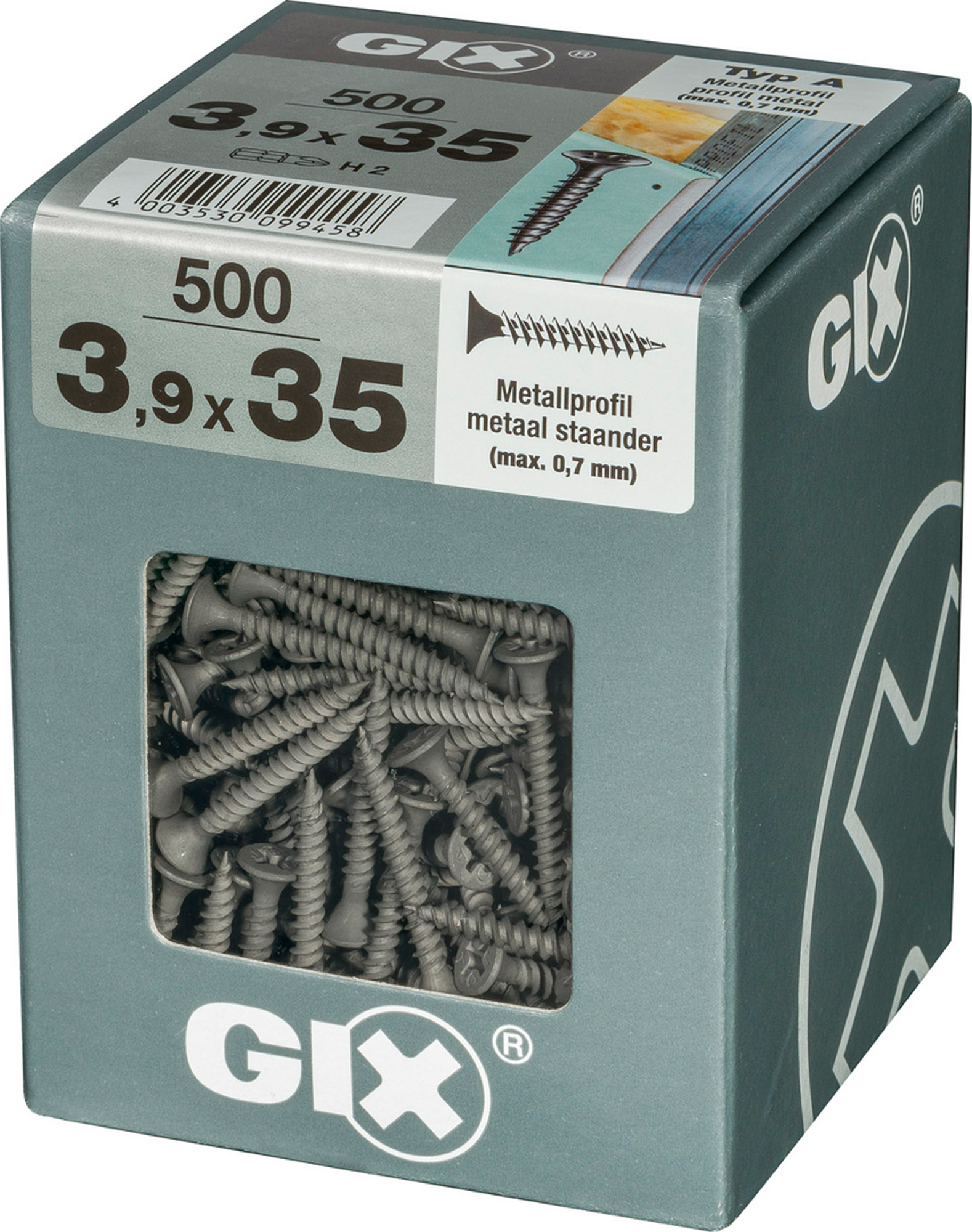 Spax tornillo gix fosfatado negro ph-