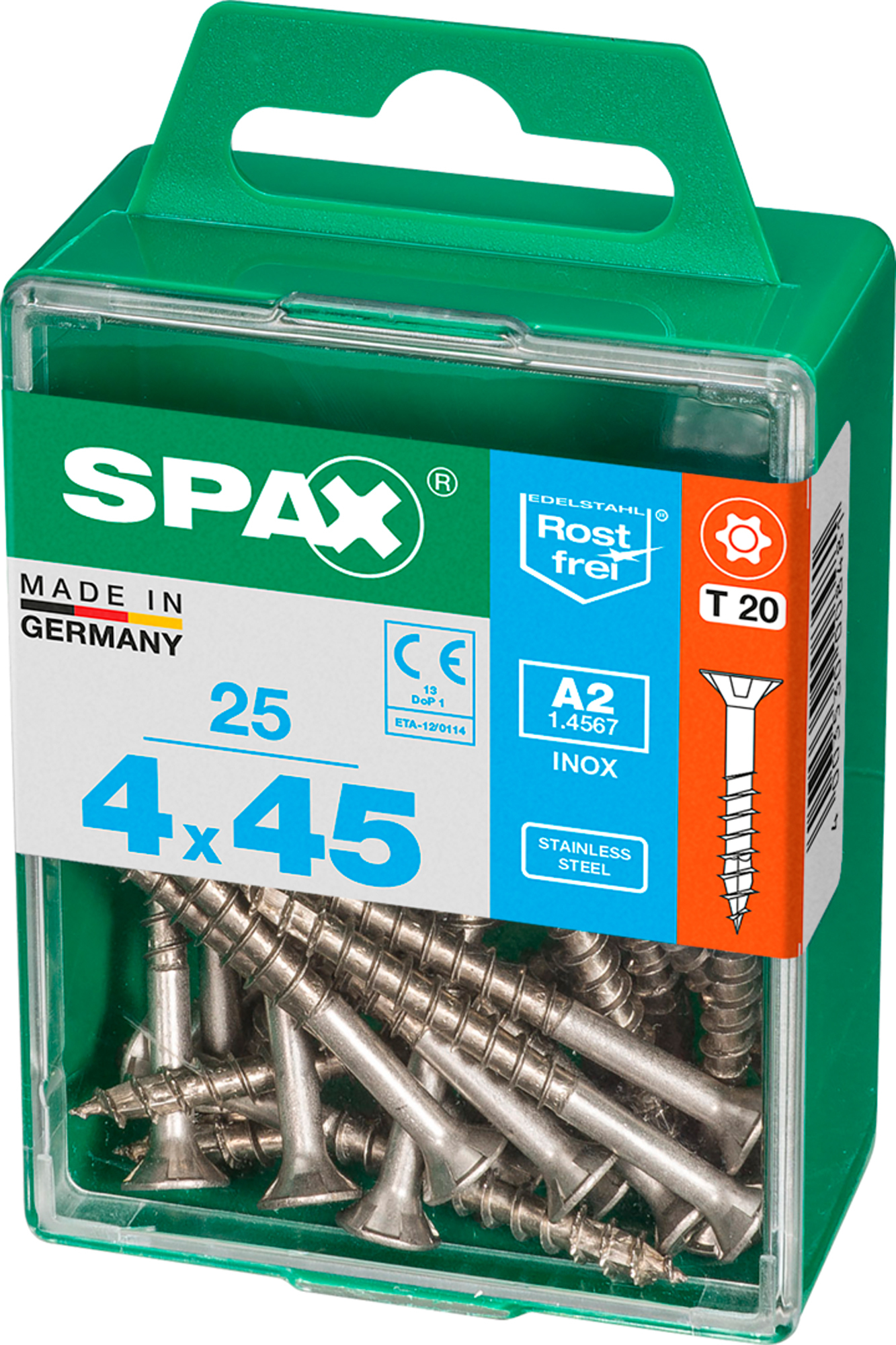 Spax tornillo c/p inox t-