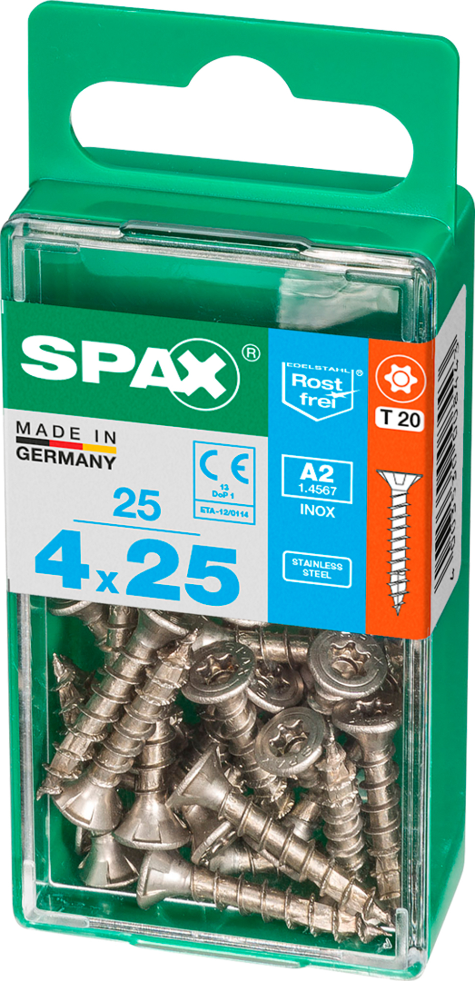 Spax tornillo c/p inox t-