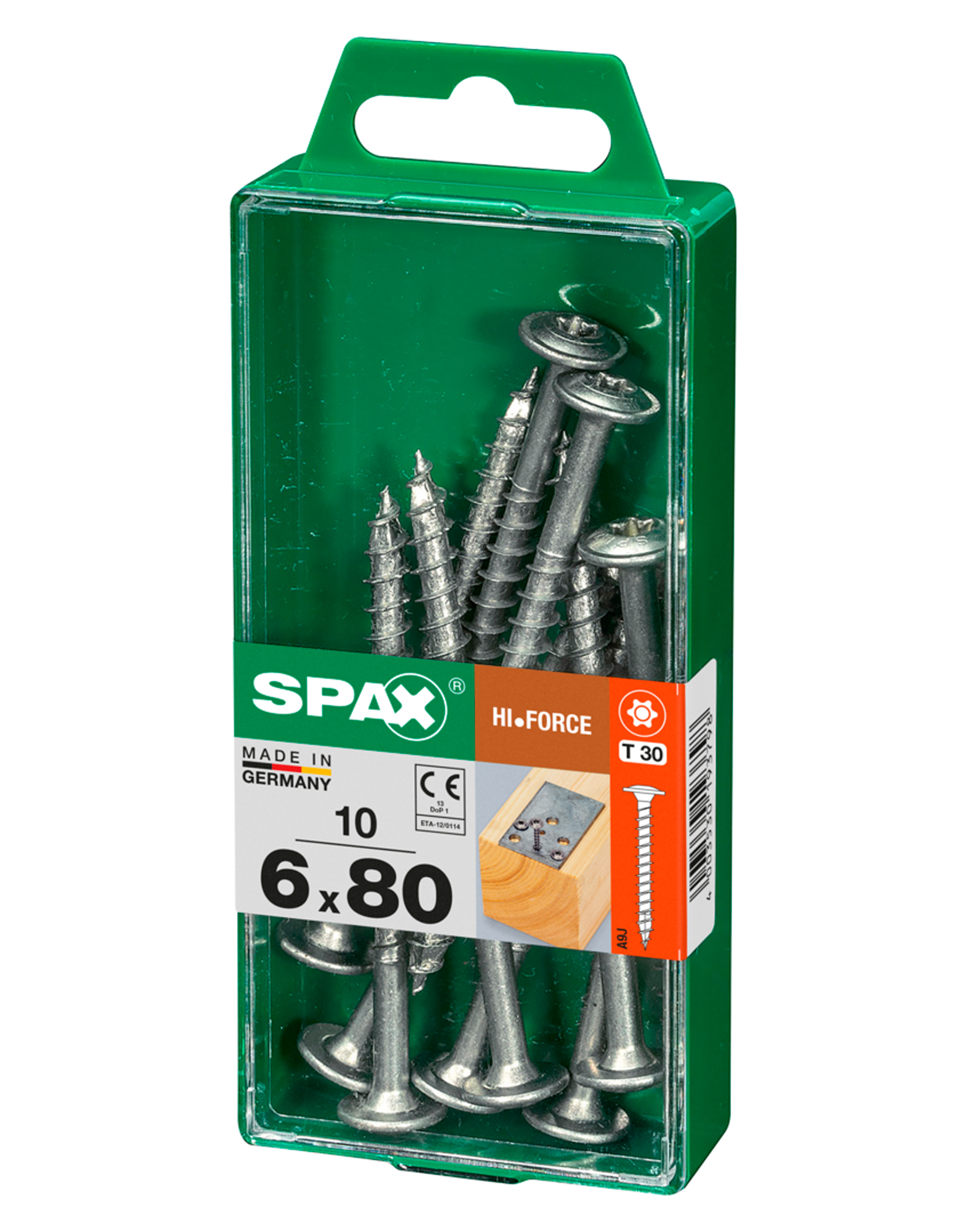 Spax tornillo hi-force c/c zinc. t-