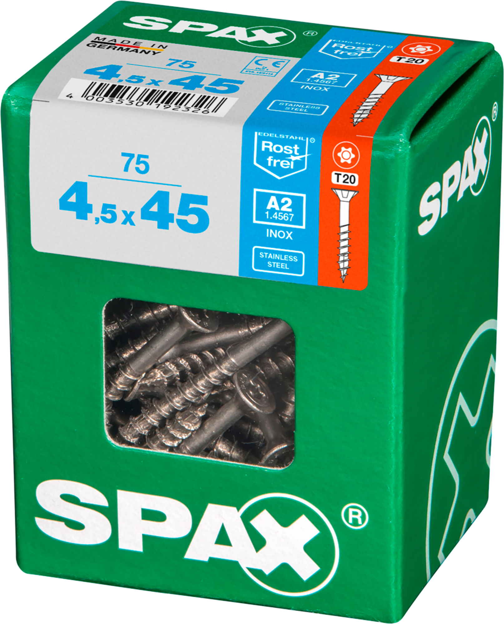 Spax tornillo c/p inox t-