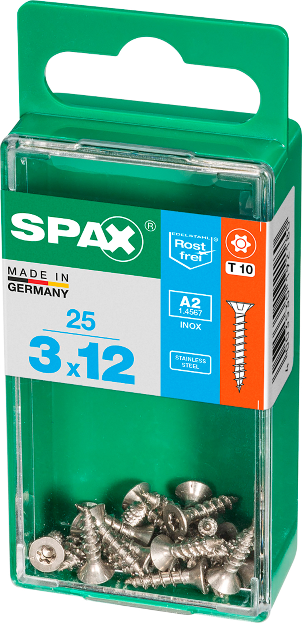 Spax tornillo c/p inox t-