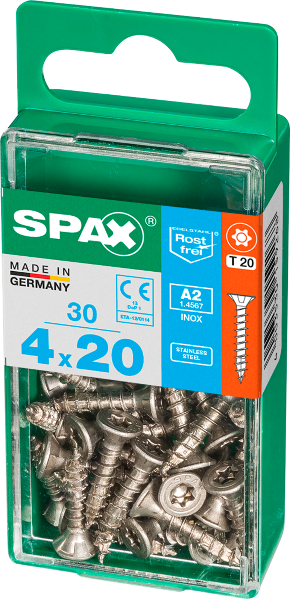 Spax tornillo c/p inox t-