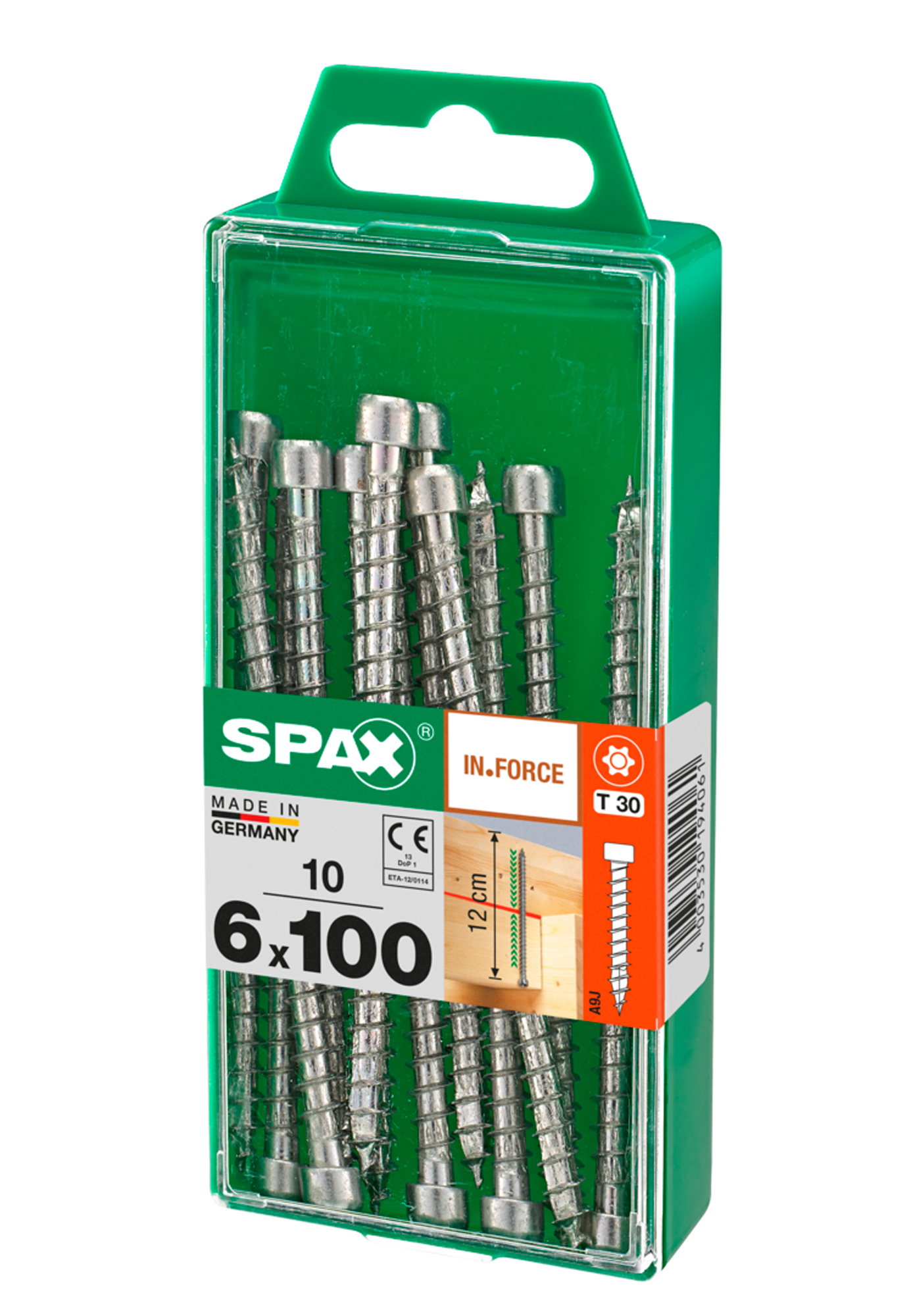 Spax tornillo in-force c/c zinc. t-
