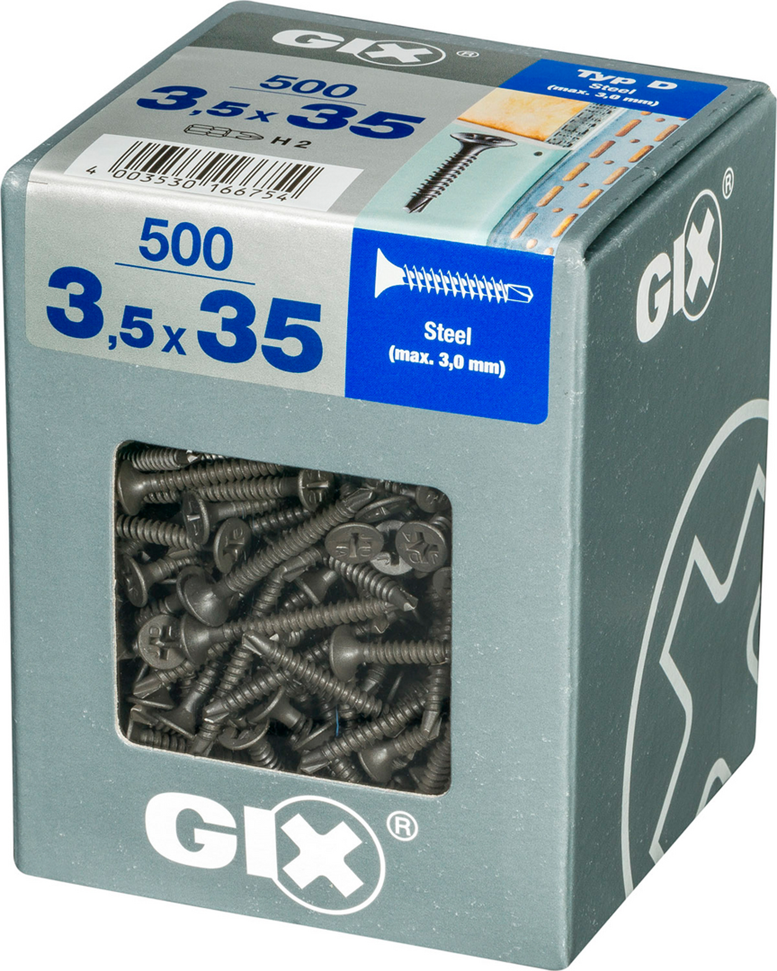 Spax tornillo gix p/broca fosfatado negro ph-