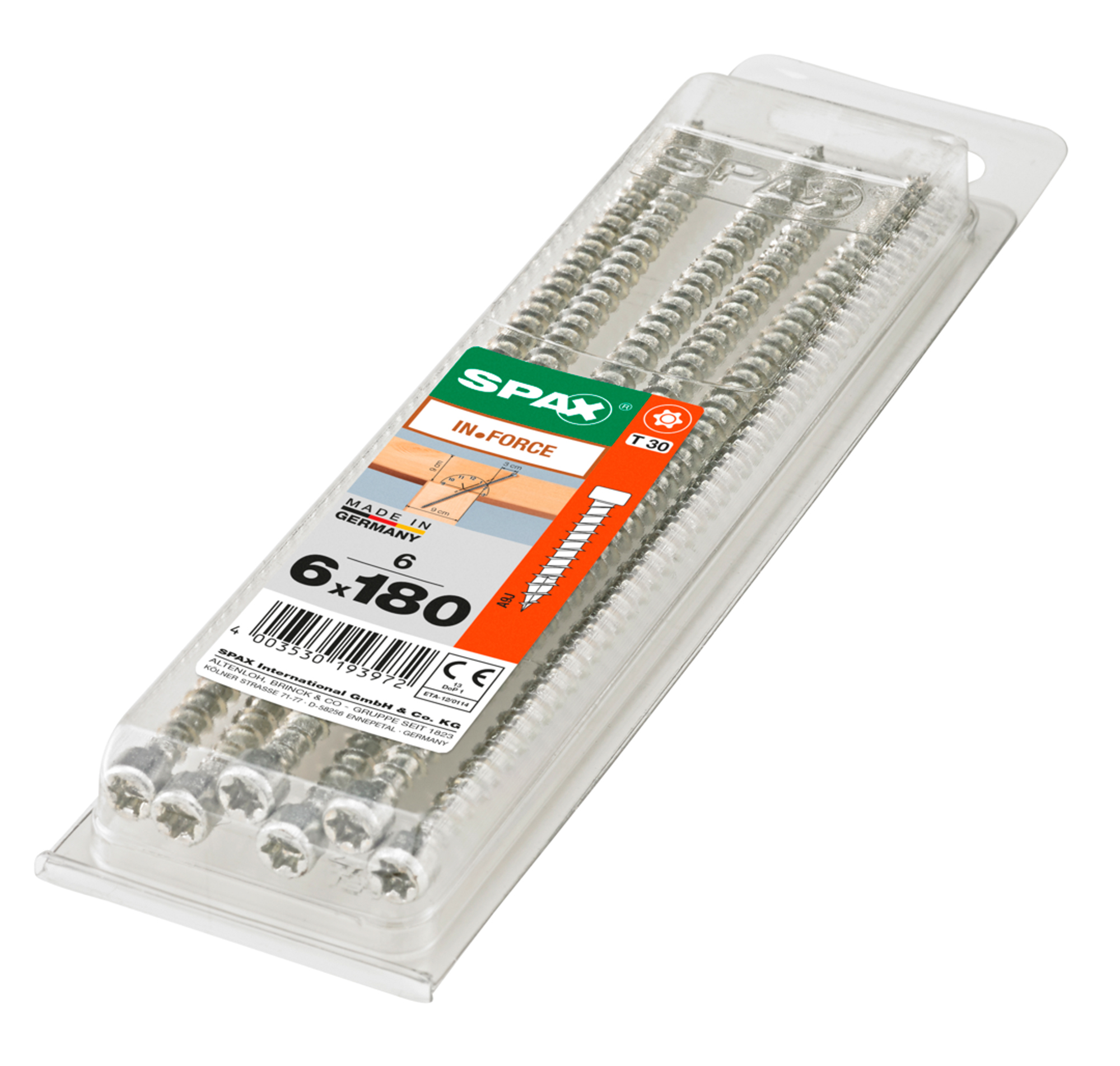 Spax tornillo in-force c/c zinc. t-