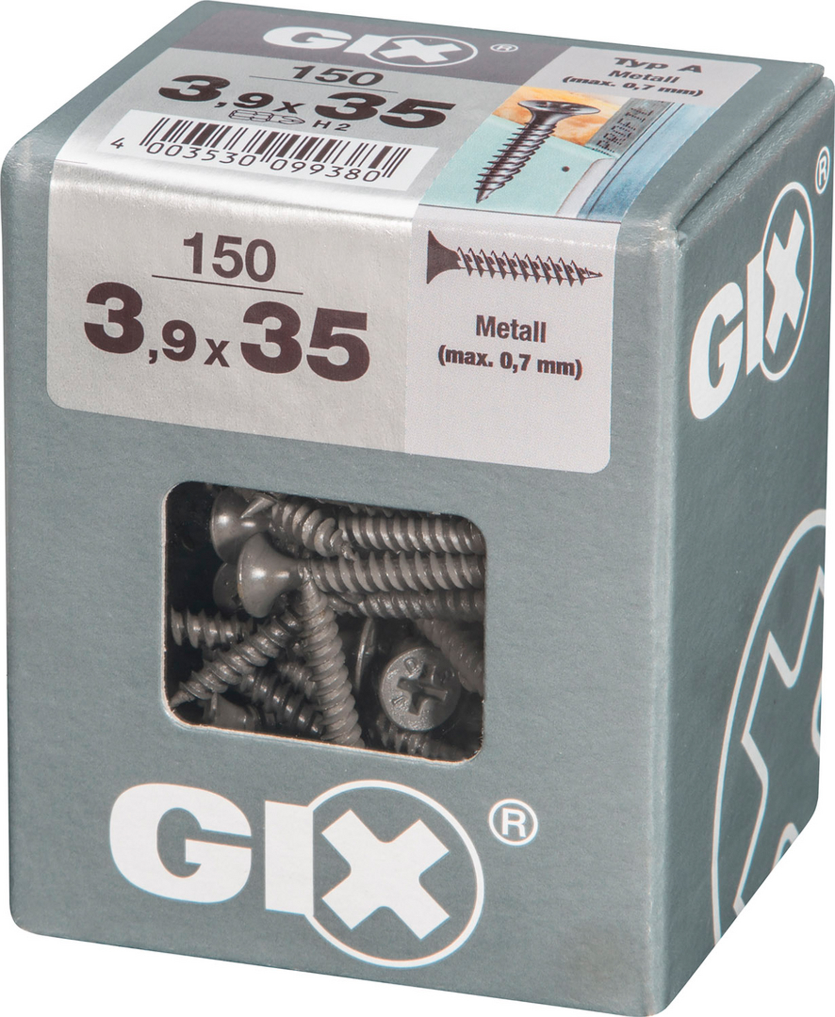 Spax tornillo gix fosfatado negro ph