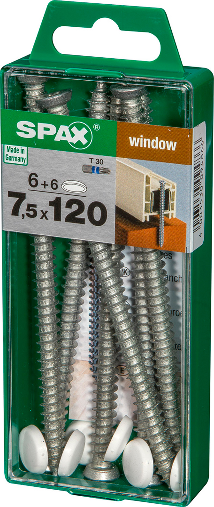 Spax tornillo ra+tapon c/p zinc. t-