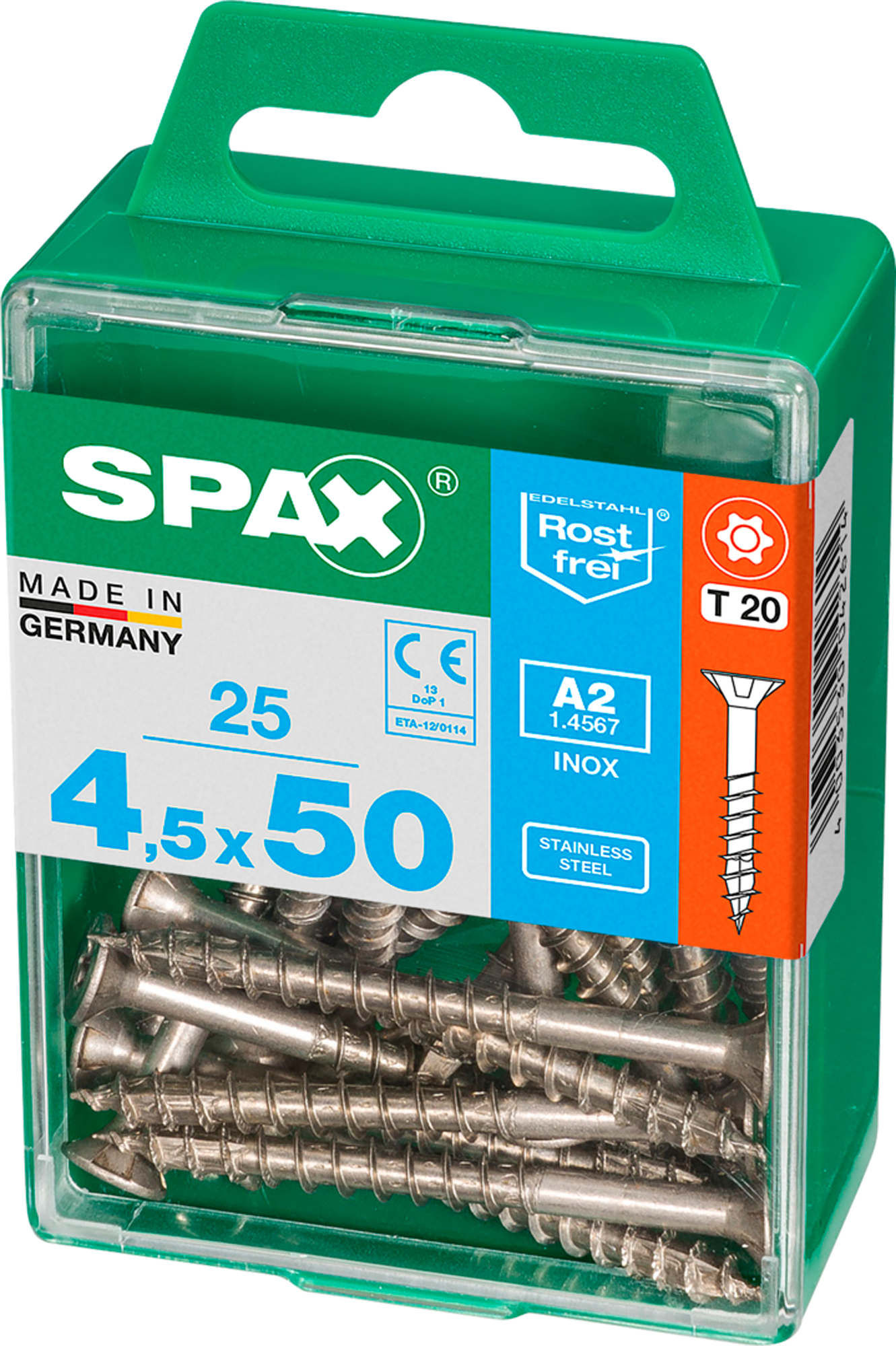 Spax tornillo c/p inox t-